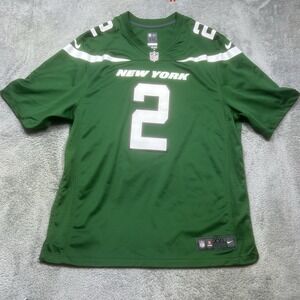 Nike New York Jets Zach Wilson #2 Jersey Men's 2XL Green On Field NFL Football